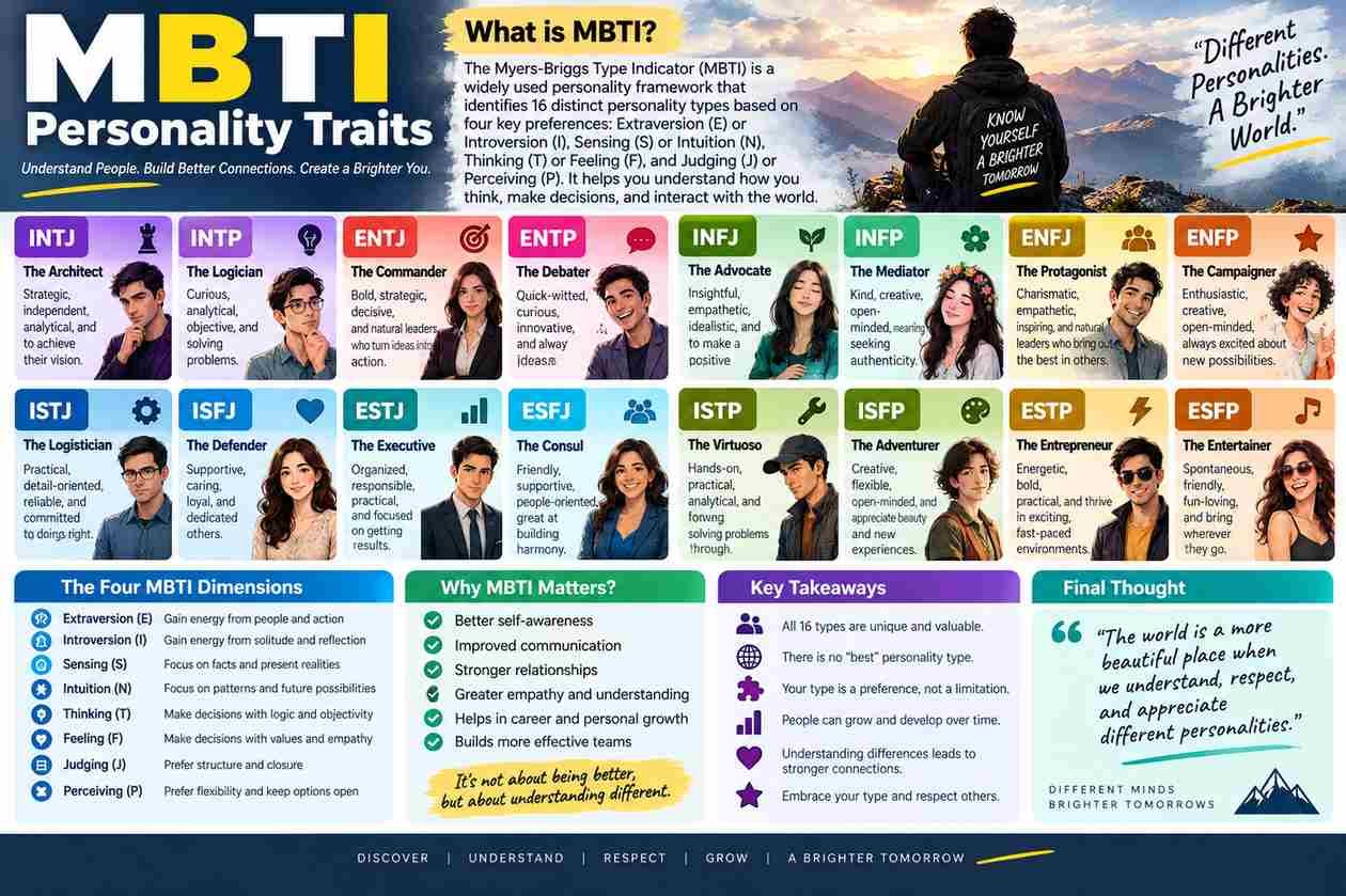 You are currently viewing MBTI personality traits: understanding the MBTI meaning, types, traits and personality tests